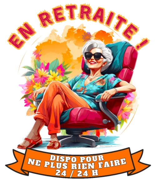 En retraite ! — Fauteuil rouge et soleil