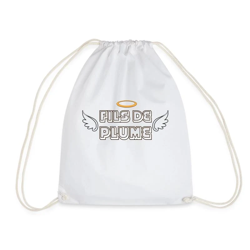 Fils de Plume — L’ange rebelle — Sac de sport léger, blanc
