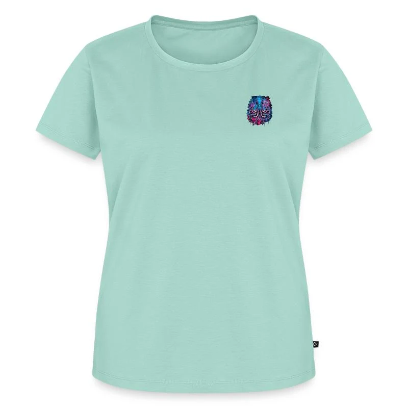 Pieuvre dark néon — T-shirt Premium bio Femme, menthe