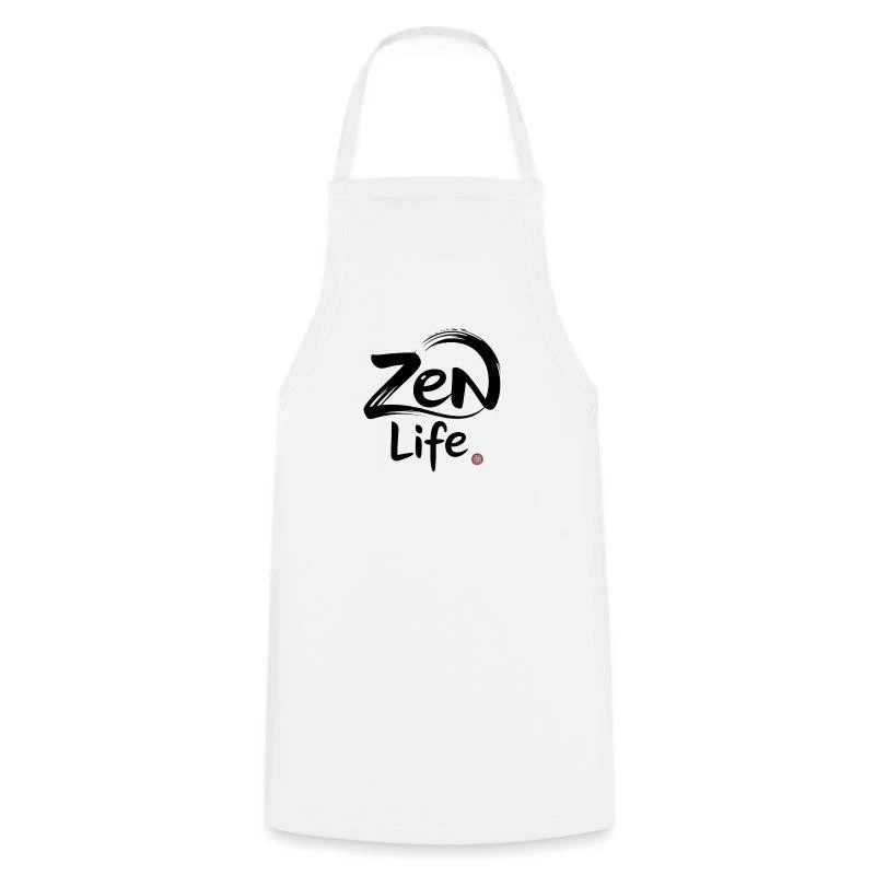Zen Life — Tablier de cuisine, blanc