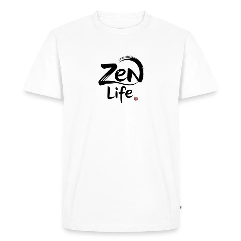 Zen Life — T-shirt Premium bio Homme, blanc