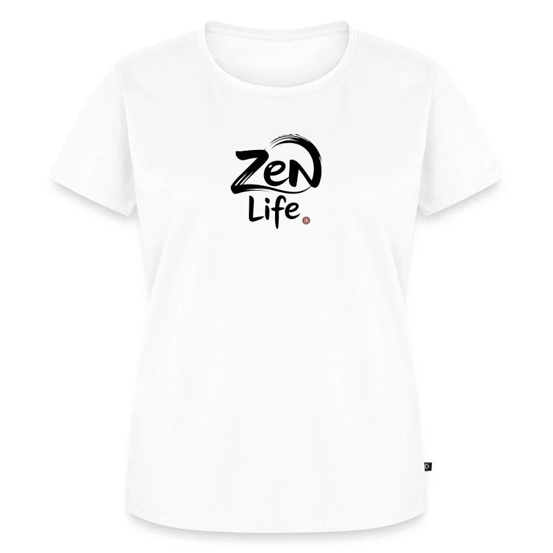 Zen Life — T-shirt Premium bio Femme, blanc