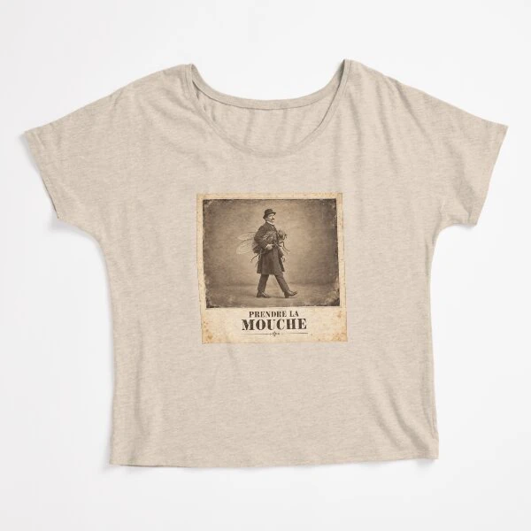 Prendre la mouche — Susceptibilité de compagnie sur T-shirt coupe relax · Crème