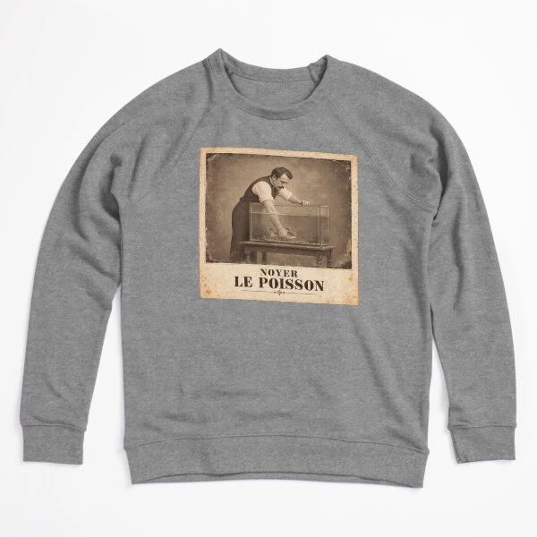 Noyer le poisson — Mission parfaitement absurde sur Sweatshirt léger · Gris chiné