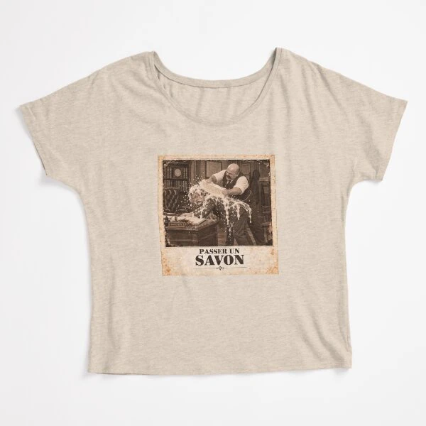 Passer un savon — Management décapant sur T-shirt coupe relax · Crème