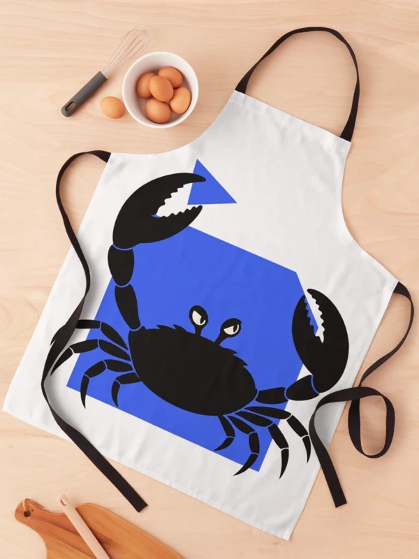 Crabe qui découpe son propre cadre sur Tablier