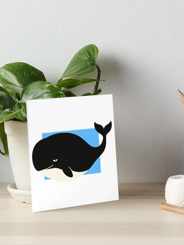 Baleine trop ronde pour le cadre sur Impression rigide