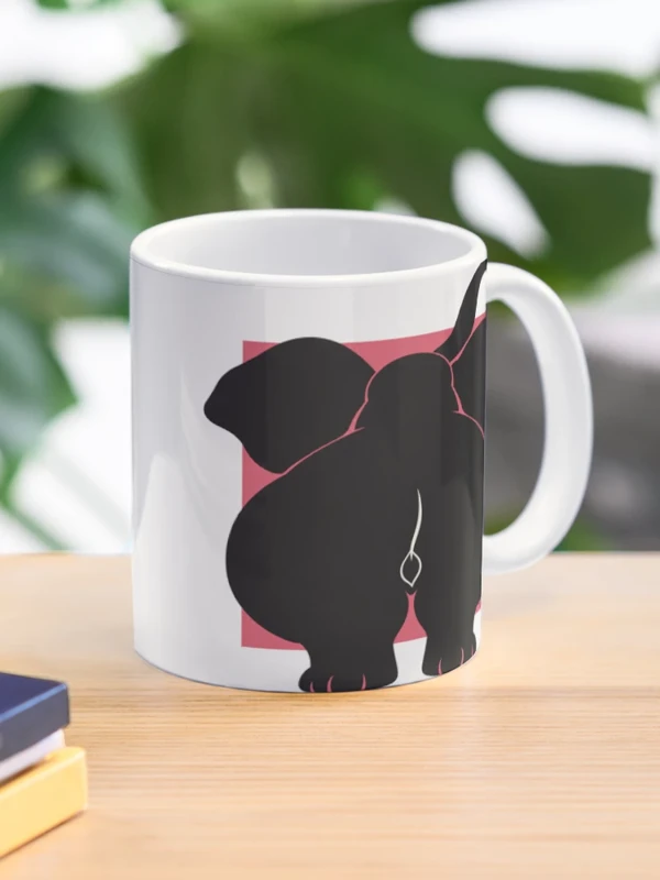Éléphant de dos trop grand pour le cadre sur Mug classique