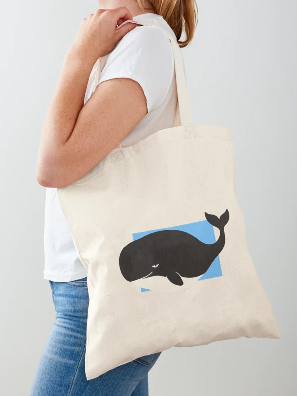Baleine trop ronde pour le cadre sur Tote bag classique