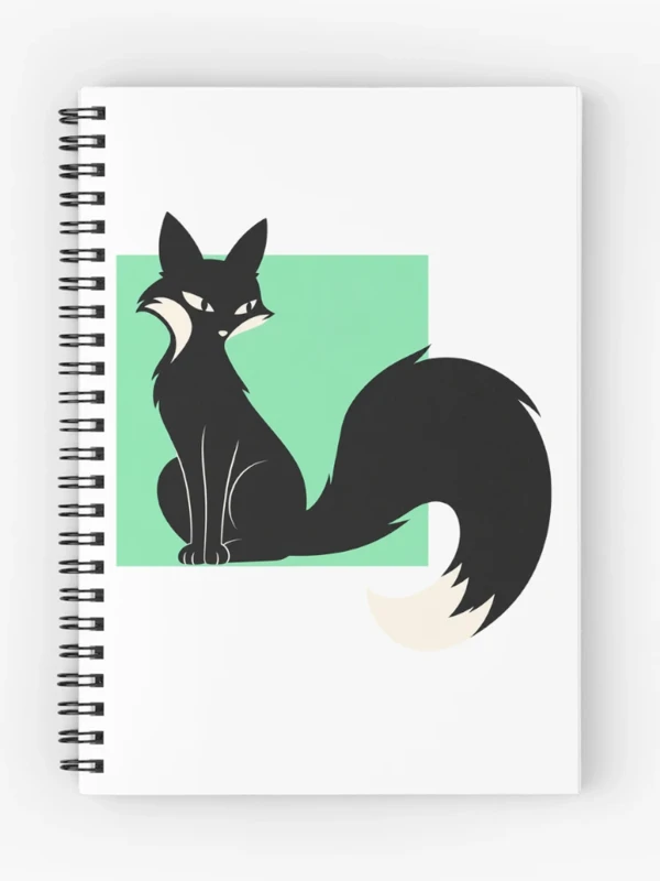 Renard à la queue hors du cadre sur Cahier à spirale