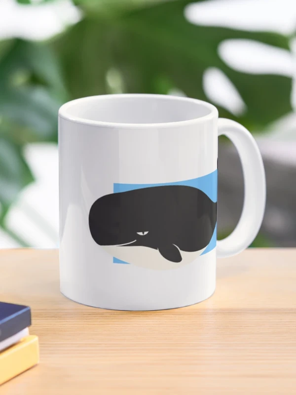 Baleine trop ronde pour le cadre sur Mug classique