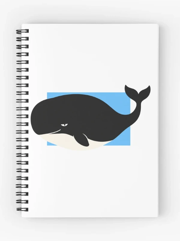 Baleine trop ronde pour le cadre sur Cahier à spirale