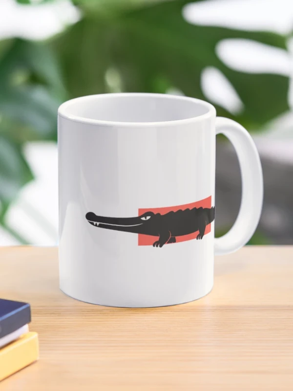 Crocodile beaucoup trop long pour le cadre sur Mug classique