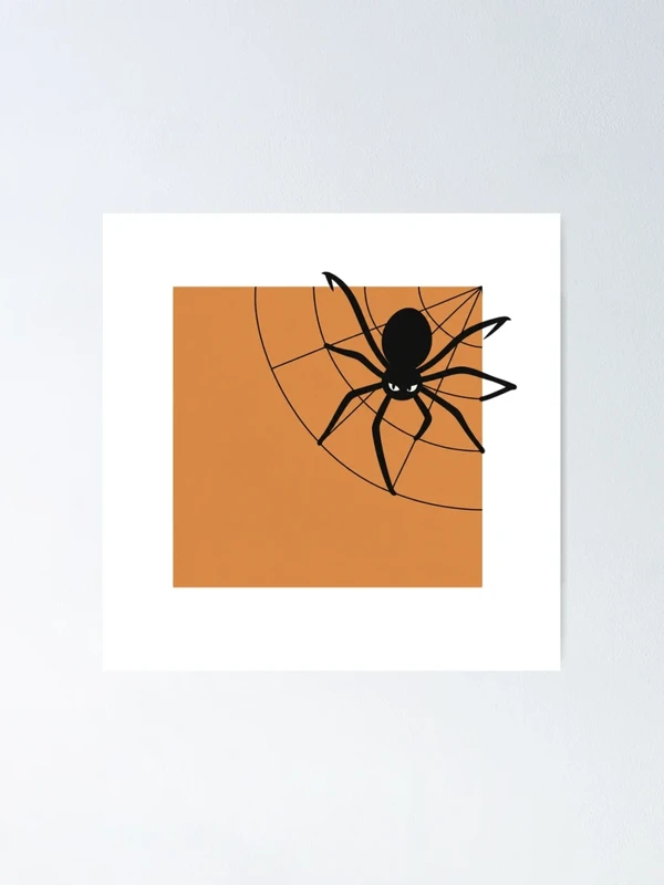 Araignée qui déborde de son petit coin sur Poster