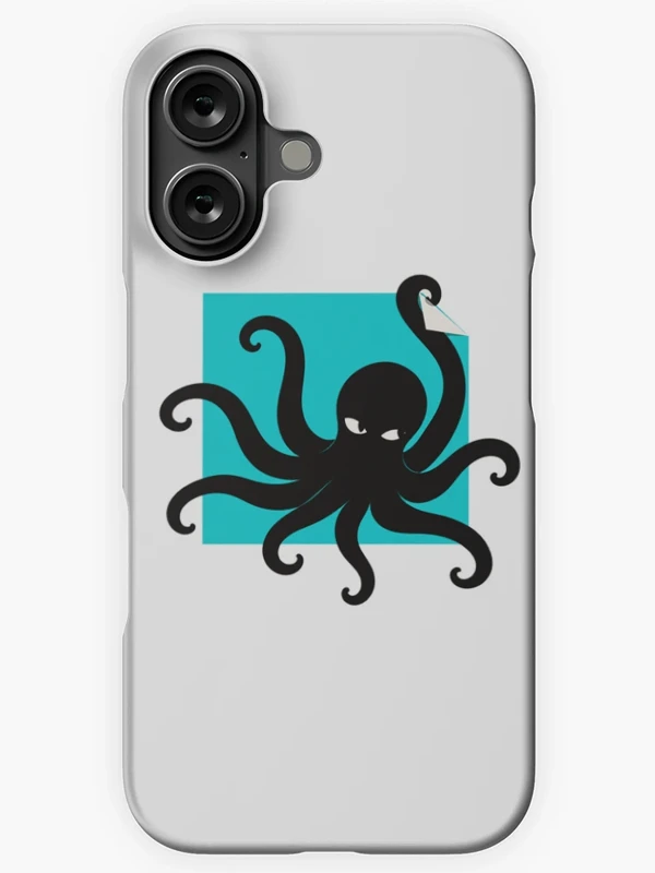 Pieuvre malicieuse qui décolle le cadre sur Coque rigide iPhone