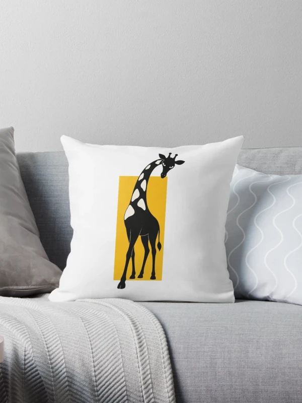 Girafe trop grande pour le cadre sur Coussin