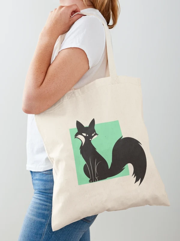 Renard à la queue hors du cadre sur Tote bag classique