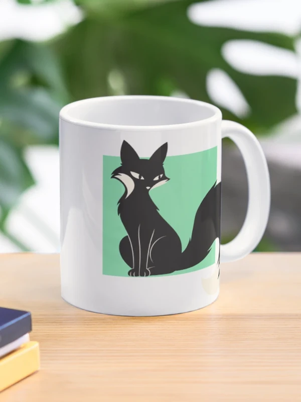 Renard à la queue hors du cadre sur Mug classique