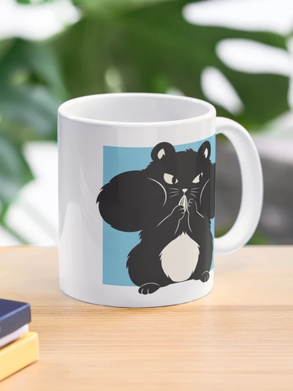 Hamster aux joues pleines hors du cadre sur Mug classique