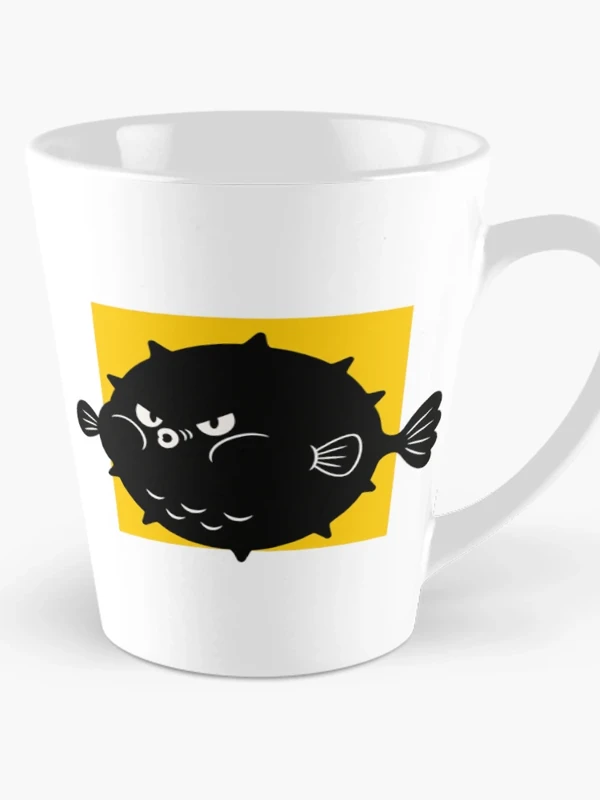 Poisson-globe trop gonflé pour le cadre sur Mug long