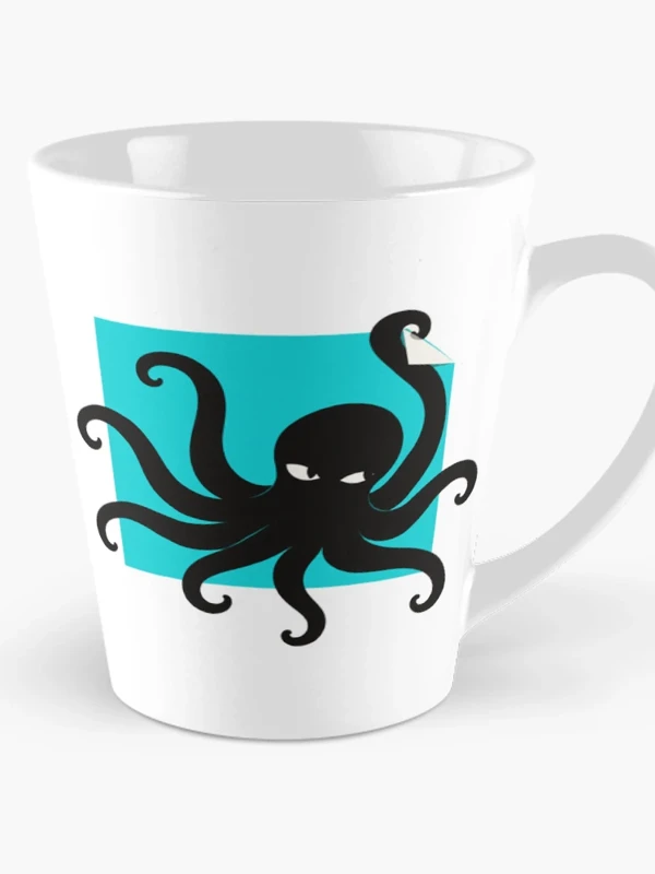 Pieuvre malicieuse qui décolle le cadre sur Mug long