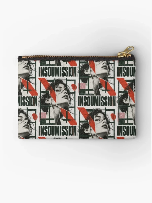 Insoumission — Portrait rebelle, rouge et vert sur Pochette