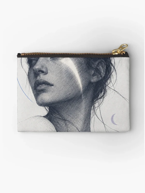 Éclipse — Portrait à l’encre et croissant de lumière sur Pochette