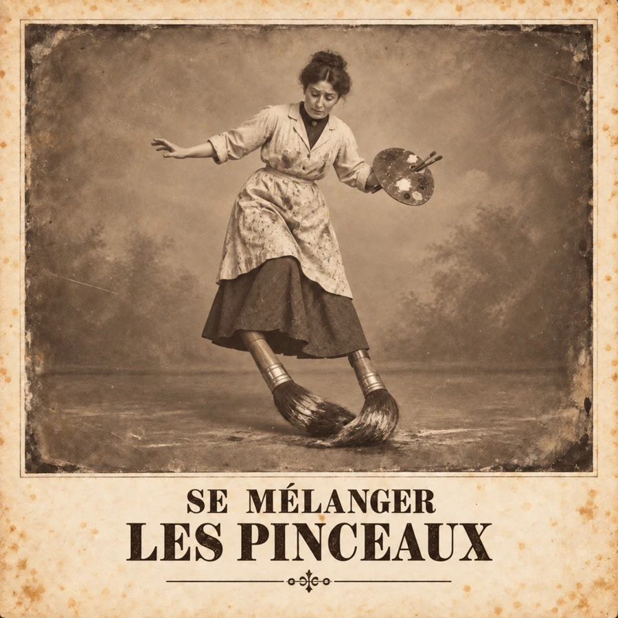 Se mélanger les pinceaux — Peinture acrobatique