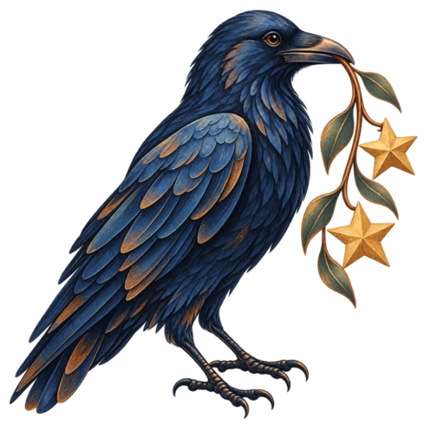 Corbeau collectionneur d’étoiles