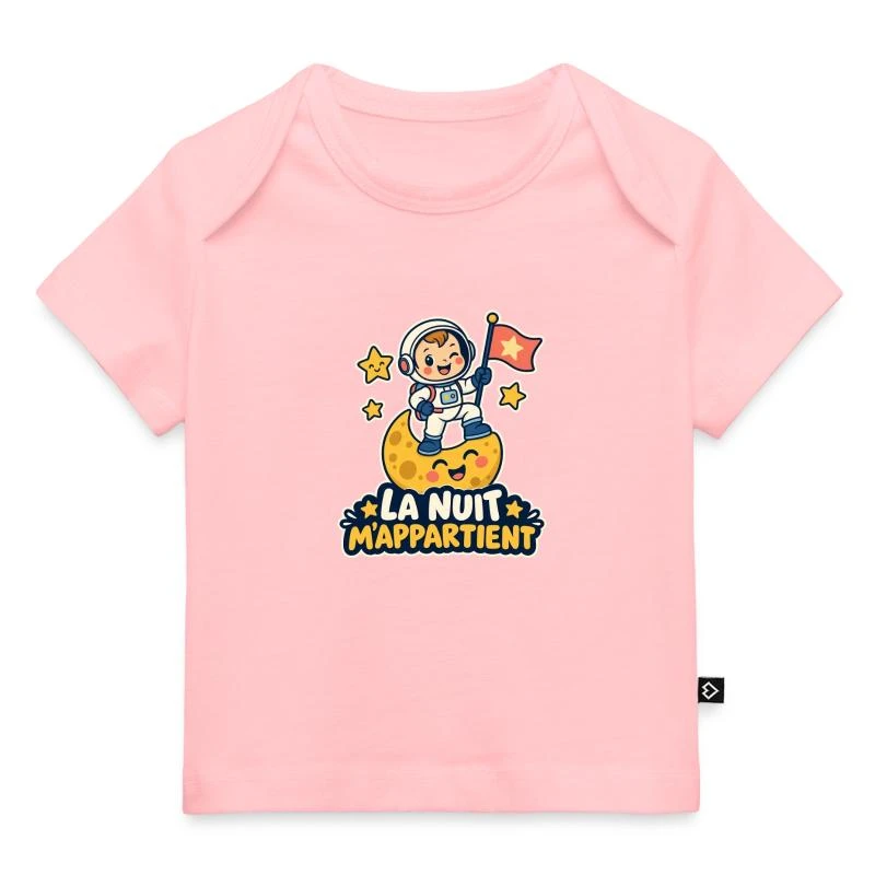 La nuit m’appartient sur T-shirt Premium bébé bio · rose