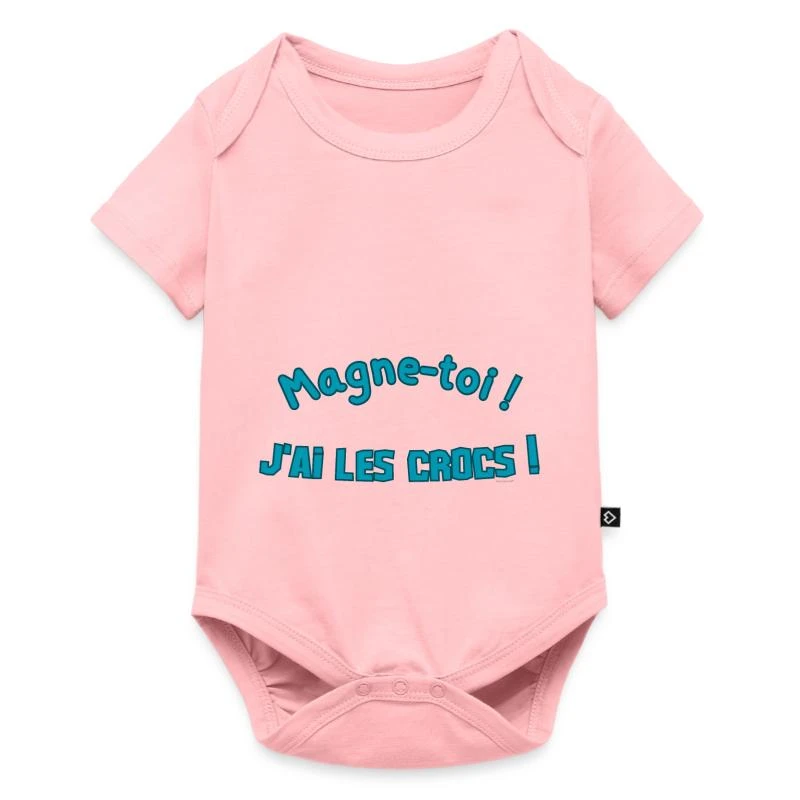 Magne-toi, j’ai les crocs sur Body à manches courtes Premium Bébé · rose