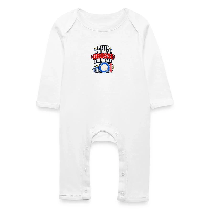 Petit format, grosse fringale sur Grenouillère bio Bébé · blanc