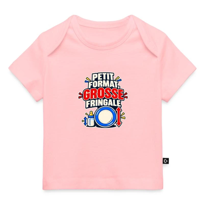 Petit format, grosse fringale sur T-shirt Premium bébé bio · rose