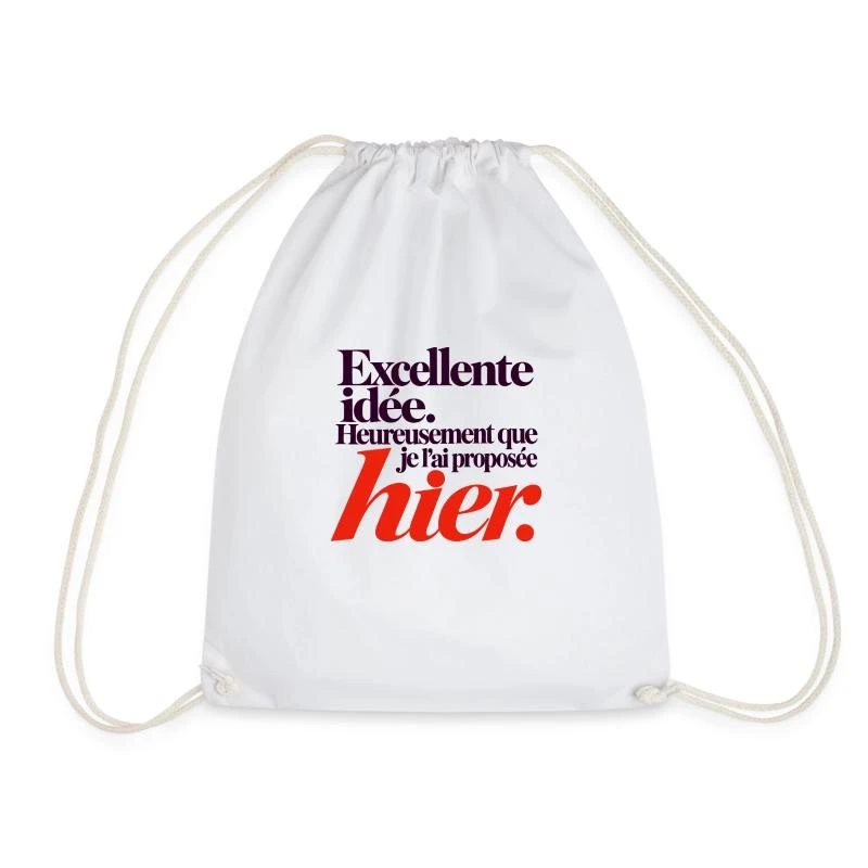 Excellente idée, je l’ai proposée hier sur Sac de sport léger · blanc