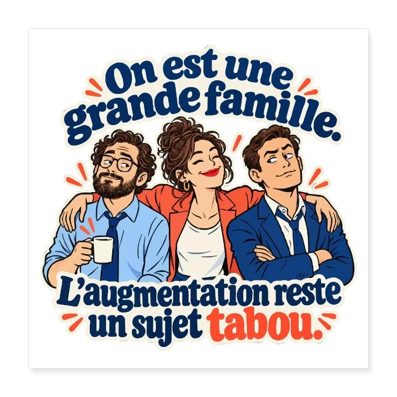Grande famille, augmentation taboue sur Poster 40 x 40 cm · blanc