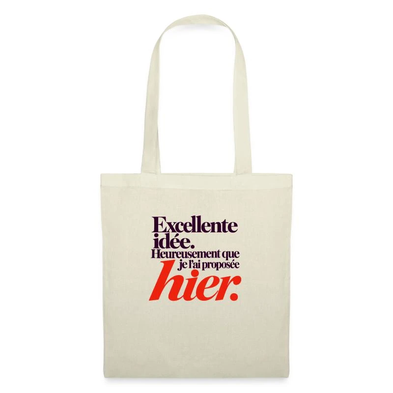 Excellente idée, je l’ai proposée hier sur Sac en tissu · nature