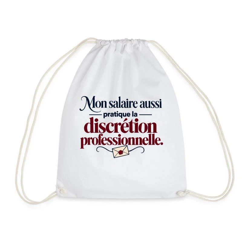 Mon salaire pratique la discrétion sur Sac de sport léger · blanc
