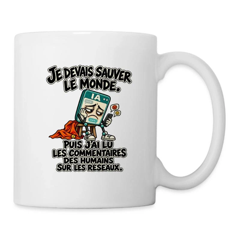 L’IA a lu les commentaires des humains sur Mug blanc · blanc