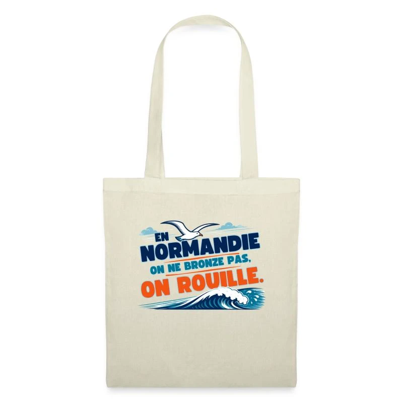 Normandie, on ne bronze pas, on rouille sur Sac en tissu · nature