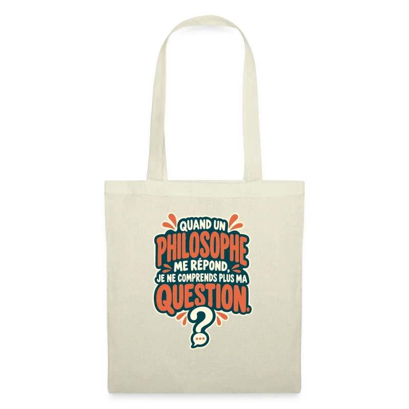Quand un philosophe me répond sur Sac en tissu · nature