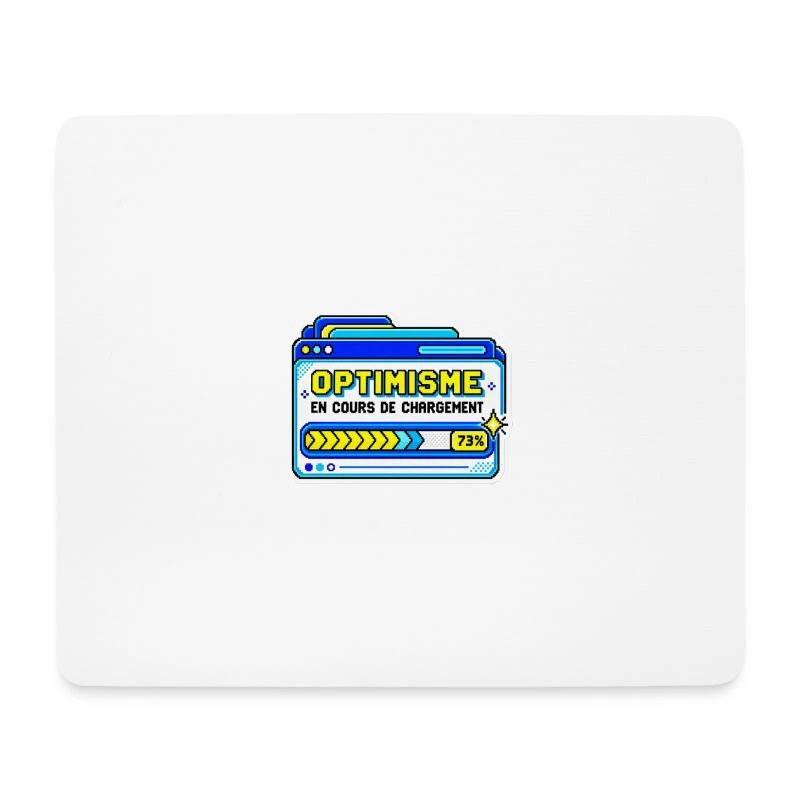 Optimisme en cours de chargement sur Tapis de souris (format paysage) · blanc