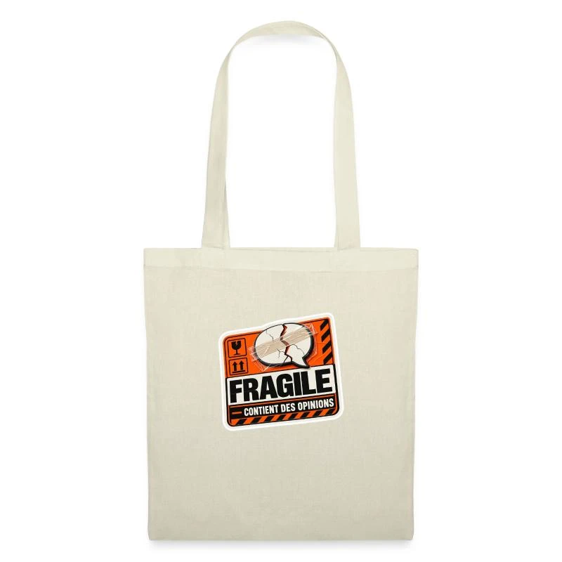 Fragile : contient des opinions sur Sac en tissu · nature