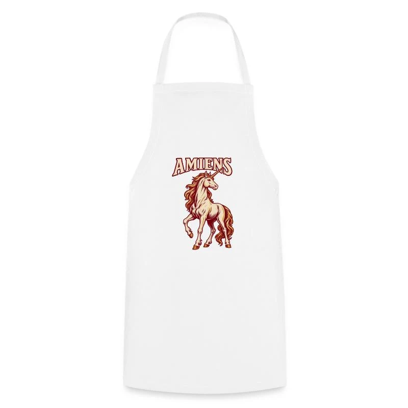 Amiens, licorne picarde — Tablier de cuisine, blanc