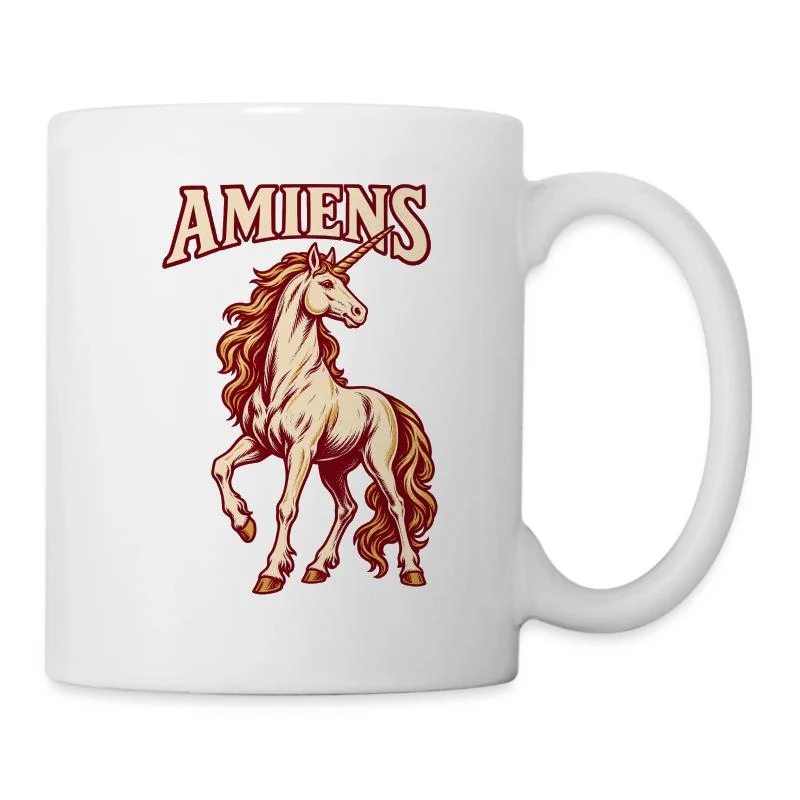 Amiens, licorne picarde — Mug blanc, blanc