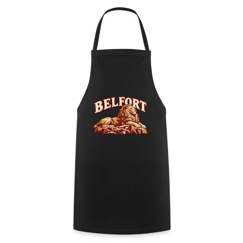 Belfort, lion de caractère — Tablier de cuisine, noir
