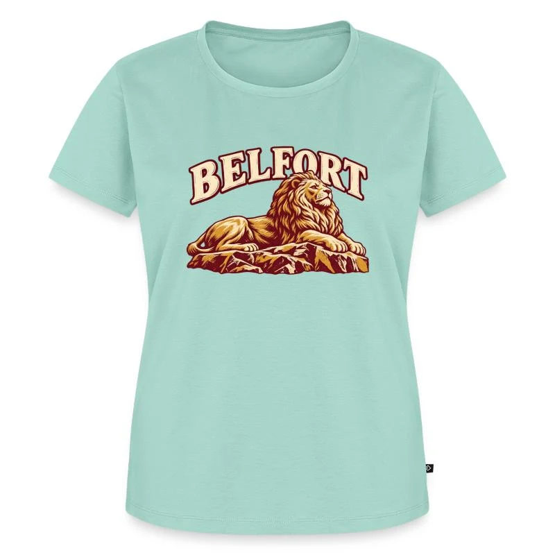 Belfort, lion de caractère — T-shirt Premium bio Femme, menthe
