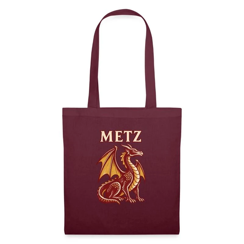 Metz, Graoully légendaire — Sac en tissu, bordeaux