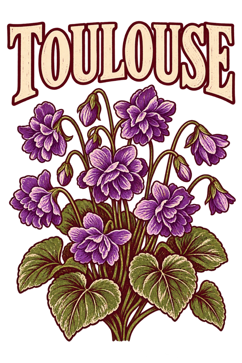 Toulouse, violettes de la Ville rose