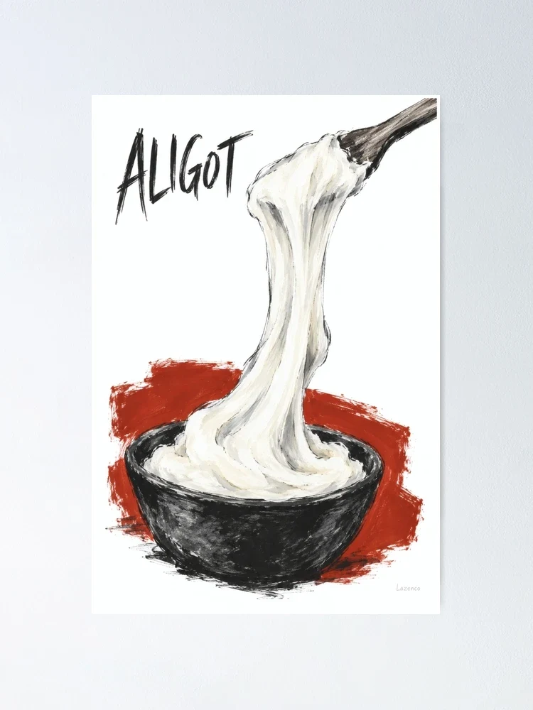 Aligot — le fil de la gourmandise — Poster