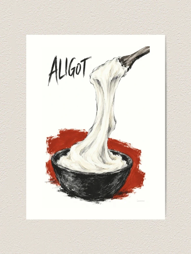 Aligot — le fil de la gourmandise — Impression artistique